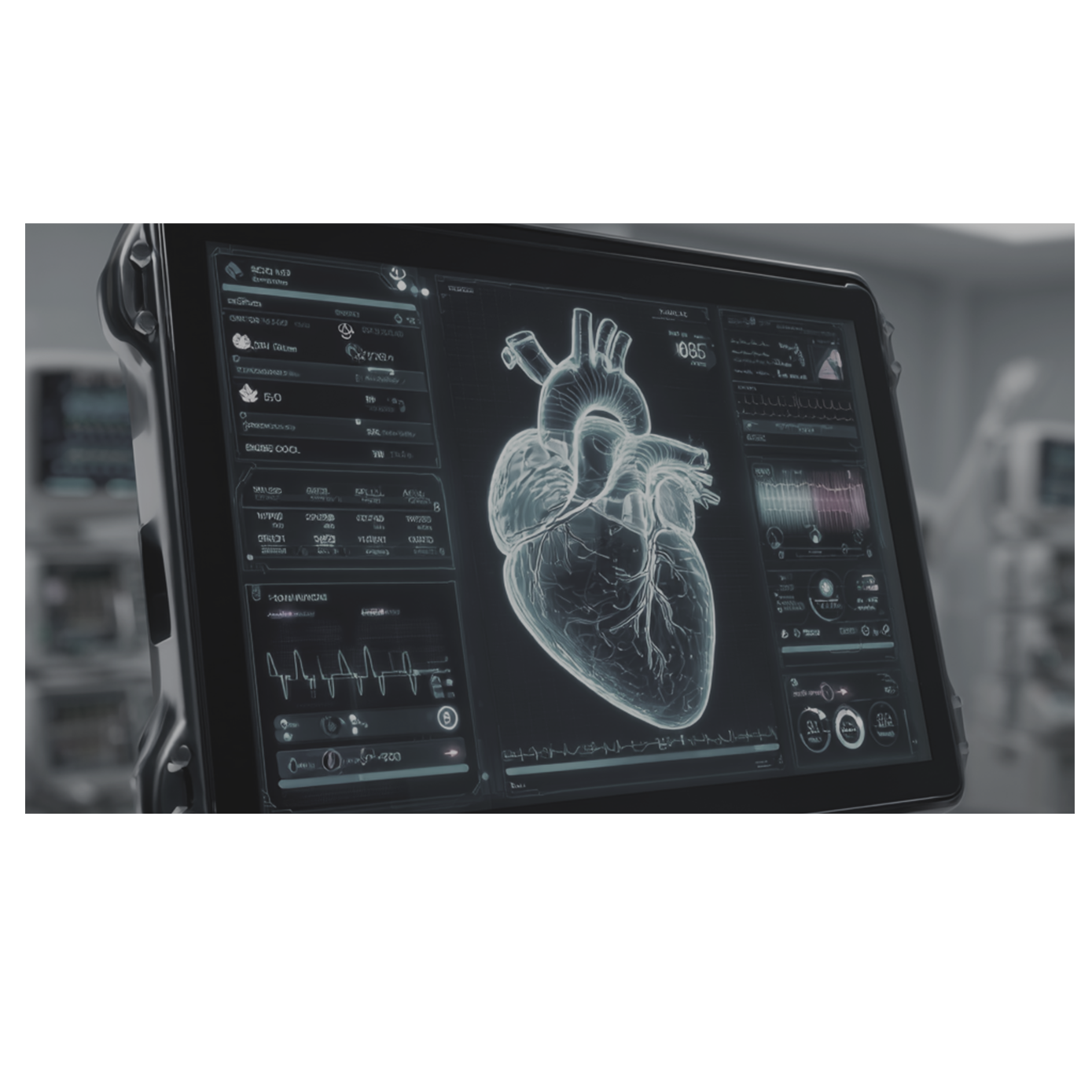 richardhwhaibe._A_futuristic_digital_screen_in_a_hospital_room__100fc1d2-8a2e-4899-8033-ab1f4c96f9b2